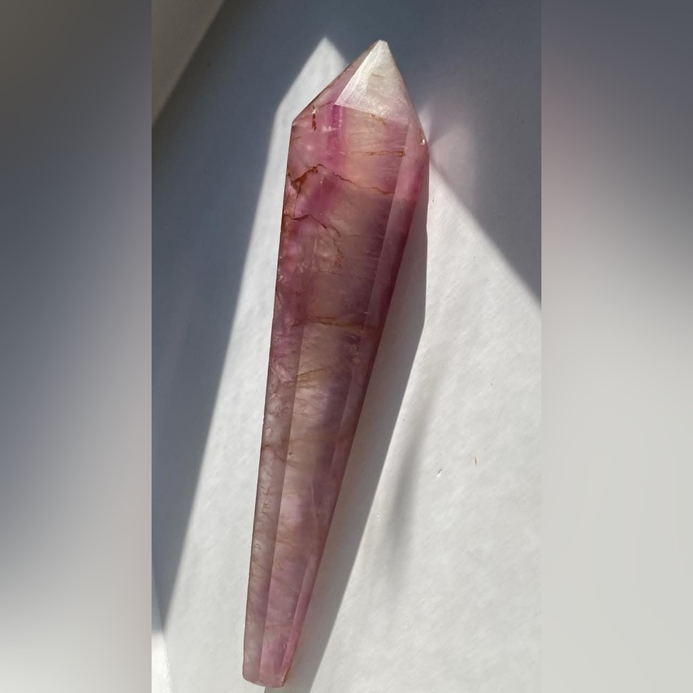 Purple Fluorite Crystal Wand